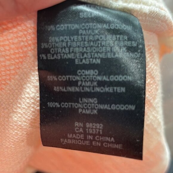 Tibi Revolve Blanket Stripe Dress In Pale Blush Linen Blend Preppy Barbie Sz 4 - Picture 8 of 15